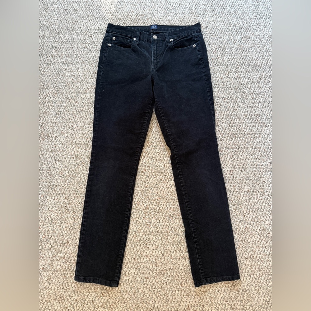 GAP Women's Black True Skinny Corduroy  Pants